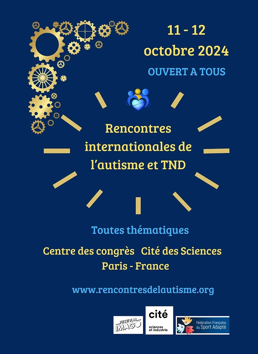 Affiche du salon des Rencontres Internationales de l'autisme et des TND